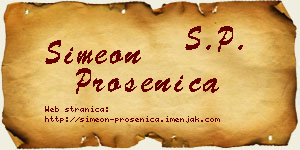 Simeon Prosenica vizit kartica
